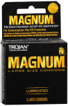 Trojan Magnum Condoms Large Lubricated Latex - 3 ct