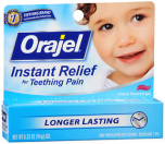 Orajel Instant Relief for Teething Pain Cherry Flavored Gel