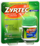 Zyrtec Allergy, 24 Hour 10 mg, Tablets 30 ea.