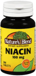 Nature's Blend Niacin 100 mg Tablets