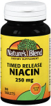 Nature's Blend Niacin 250 mg Tablets Timed Release