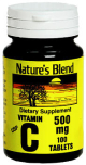 Nature's Blend Vitamin C 500 mg Tablets