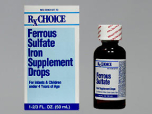 RxChoice, Infants and Children Ferrous Sulfate Iron Supplement Drops - 1-2/3 fl. oz