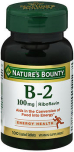 Nature's Bounty Vitamin B-2 100mg Supplement - 100 Tablets