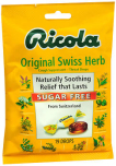 Ricola Sugar Free Throat Drops Original Swiss Herb - 19 ct