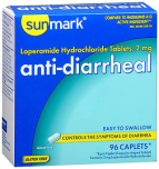 Sunmark Anti-Diarrheal Caplets - 96 ct