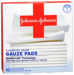 GAUZE PAD 4X4 STERI-PAD JJ  10