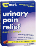 Sunmark Urinary Pain Relief Maximum Strength - 12 ct