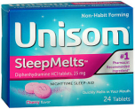 Unisom SleepMelts Cherry - 24 ct