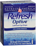 Refresh Optive Lubricant Eye Drops Single Use Containers- 30 ct