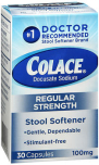 Colace Stool Softener Laxative 100 mg - 30 Capsules