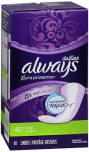 Always Xtra Protection Dailies Liners Long Unscented - 12 pack of 40