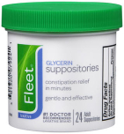 Fleet Glycerin Laxative Suppositories, Adult - 24 ea.