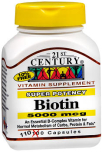 21st Century Biotin 5000 mcg Capsules