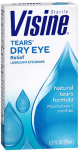 Visine Tears Dry Eye Relief Lubricant Eye Drops - 0.5 oz