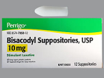 BISACOD SUPP 10MG UD PADD   12