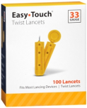 EASY TCH TWST LANCET 33G BX100