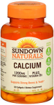 Sundown Naturals Liquid-Filled Calcium 1200 mg Softgels - 60 ct