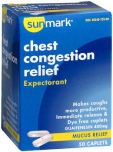 Sunmark Chest Congestion Relief Caplets - 50 ct