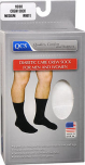 QCS Diabetic Care Crew Sock for Men and Women, Medium White - 1pr