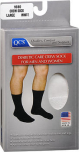 QCS Diabetic Care Crew Socks for Men and Women Large White