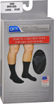 QCS Diabetic Care Crew Socks for Men and Women Black Medium