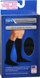 QCS Men's Medical Socks Mild Small/Medium, Black - 1 pr