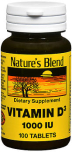 Nature's Blend Vitamin D3 1000 IU Tablets