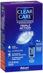 Clear Care Contact Lens Cleaning Disinfecting Solution Travel Pack - 3oz