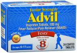 Advil Fever Reducer/Pain Reliever Coated Tablets Junior Strength