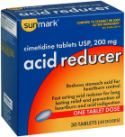 Sunmark Acid Reducer 200 mg Tablets - 30 ct