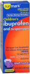 Sunmark Children's Ibuprofen Oral Suspension Grape - 4 oz