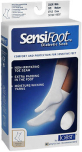 JOBST SensiFoot Crew Socks White Medium - 1 pr