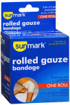 Sunmark Rolled Gauze Bandage 2 Inches X 2.5 Yards