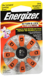 Energizer EZ Turn & Lock Hearing Aid Batteries Size 13 - 8 ct