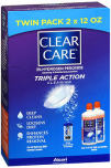 Clear Care 3% Hydrogen Peroxide Cleaning & Disinfecting Solution - 2 x 12 oz