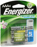 Energizer Recharge Power Plus Pre-Charged NiMH Batteries AAA - 4pk