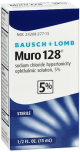 Bausch + Lomb Muro 128 Solution 5% - 0.5 oz