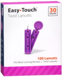 EASY TCH TWST LANCET 30G BX100