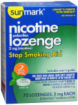 Sunmark Nicotine Polocrilex Lozenge 2 mg Mint Flavor