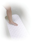 BATH MAT-WHT LG SUCT CUP 12950