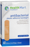 Health Mart Antibacterial Plastic Adhesive Bandages One Size