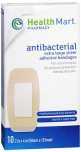 Health Mart Antibacterial Sheer Adhesive Bandages Extra Large