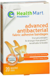 Health Mart Advanced Antibacterial Fabric Adhesive Bandages Assorted Sizes