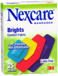 Nexcare Brights Comfort Fabric Bandages Assorted