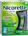 Nicorette Stop Smoking Aid Mini Lozenges 2 mg Mint