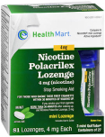 Health Mart Nicotine Polacrilex Mini-Lozenge 4 mg Mint