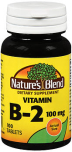 Nature's Blend Vitamin B2 100 mg Tablets