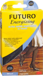 FUTURO Energizing Ultra Sheer Pantyhose For Women French Cut Lace Panty Mild Large Black