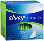 Always Infinity with FlexFoam Pads with Flexi-Wings Size 2 Heavy Flow